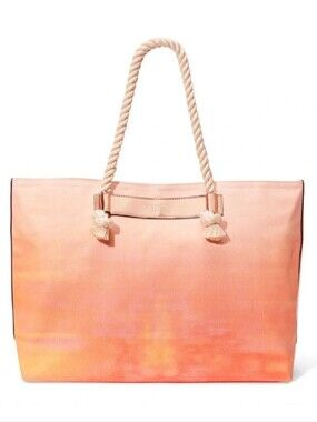 Victoria's Secret Bombshell Sundrenched Ombre Canvas Beach Gym Bag NWT!!